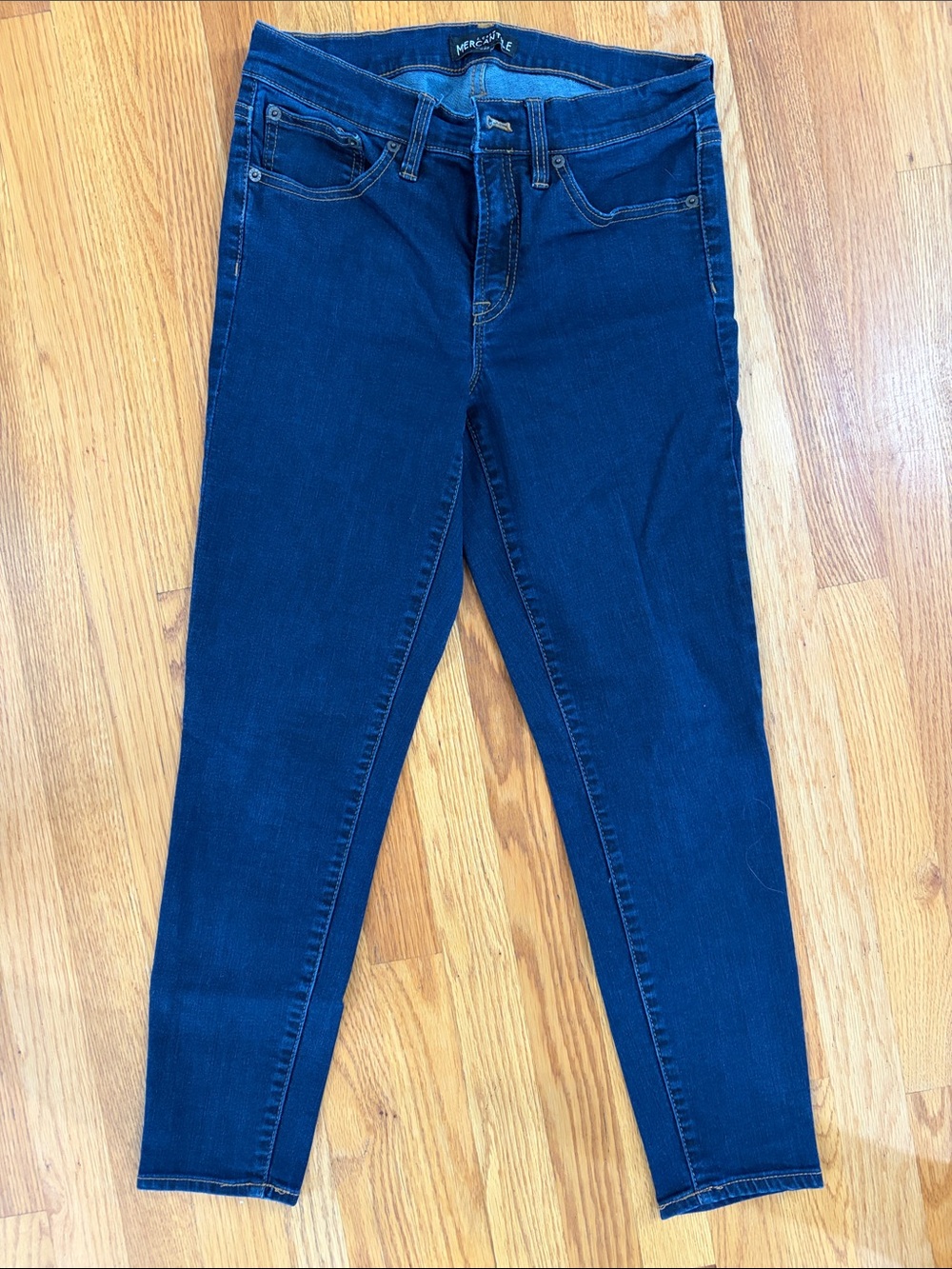 J. Crew Mercantile Women's Skinny Jeans in Deep Indigo - Size 29